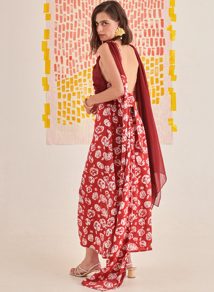 Rose Scarlet Slip Dress