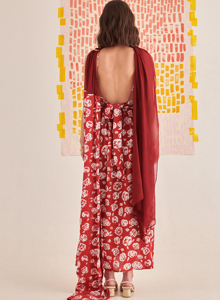 Rose Scarlet Slip Dress