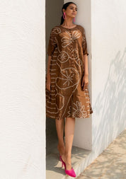Rosewood Bandhani Dress