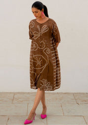 Rosewood Bandhani Dress