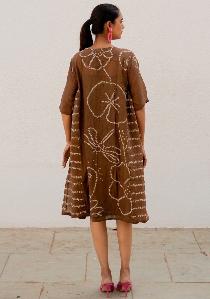 Rosewood Bandhani Dress