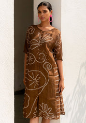 Rosewood Bandhani Dress