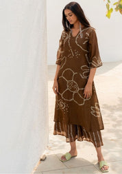 Rosewood Bandhani Kurta