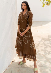 Rosewood Bandhani Kurta