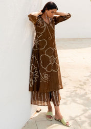 Rosewood Bandhani Kurta