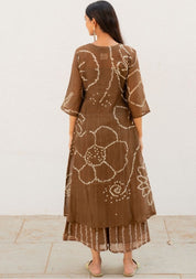 Rosewood Bandhani Kurta