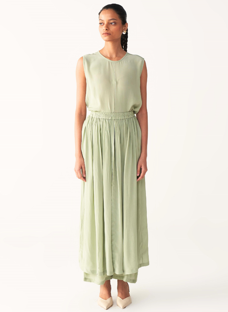 Floral Back Yoke Set