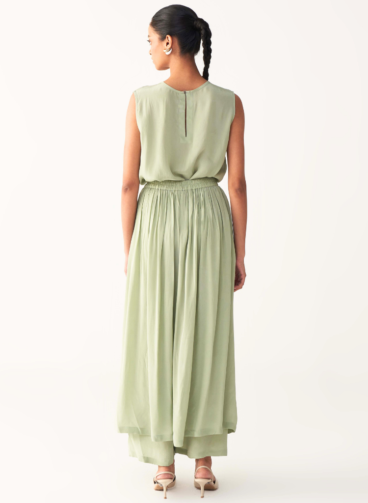 Floral Back Yoke Set