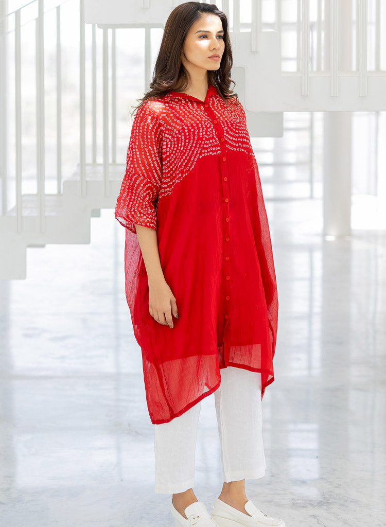 Ruby Swirl Tunic Set