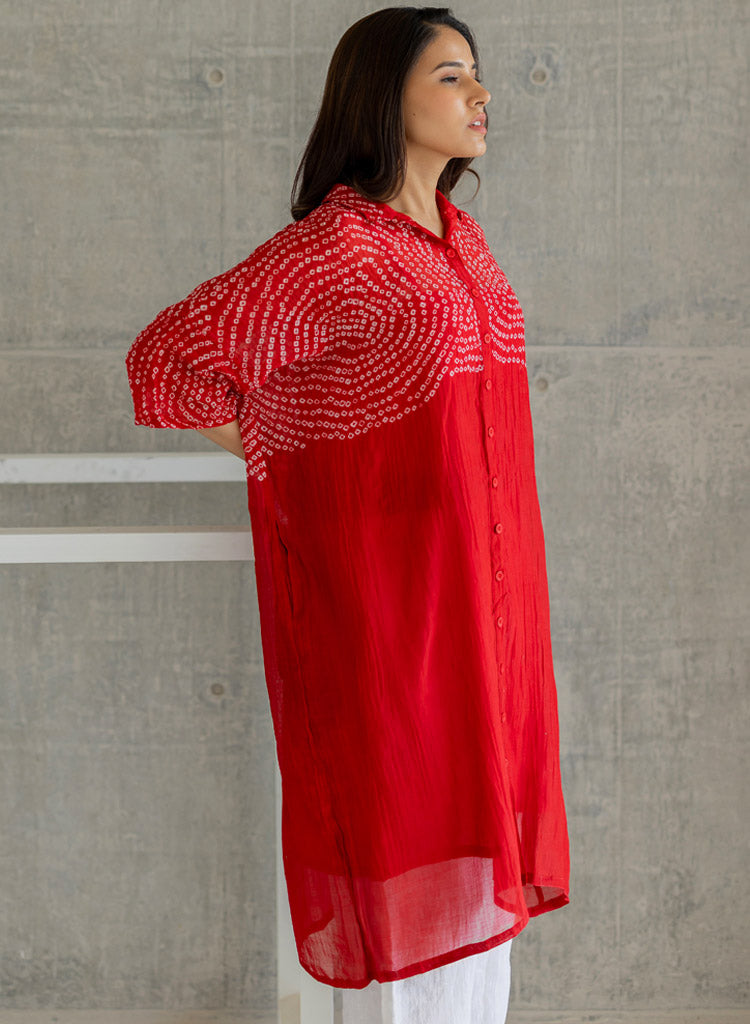 Ruby Swirl Tunic Set