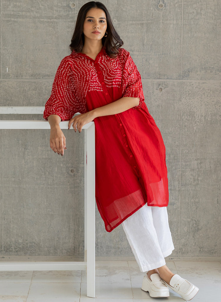 Ruby Swirl Tunic Set