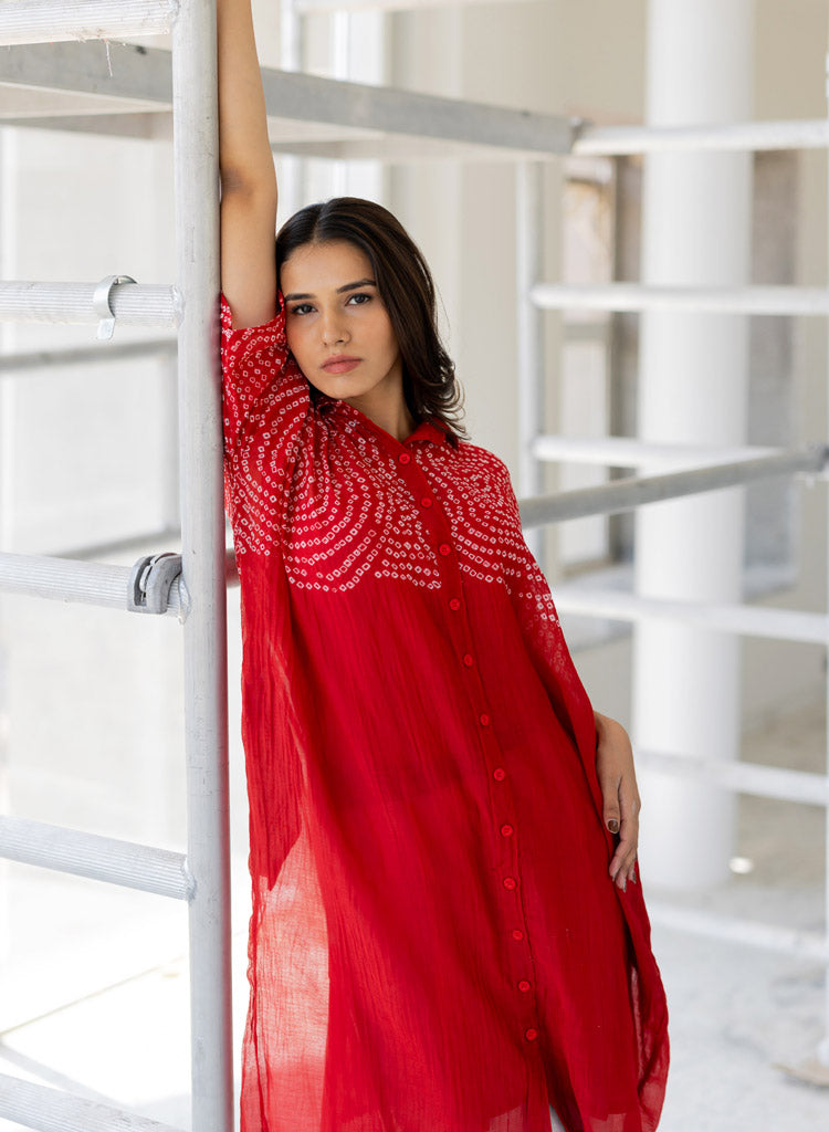 Ruby Swirl Tunic Set