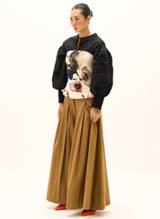 Rust Leaf Corset Top