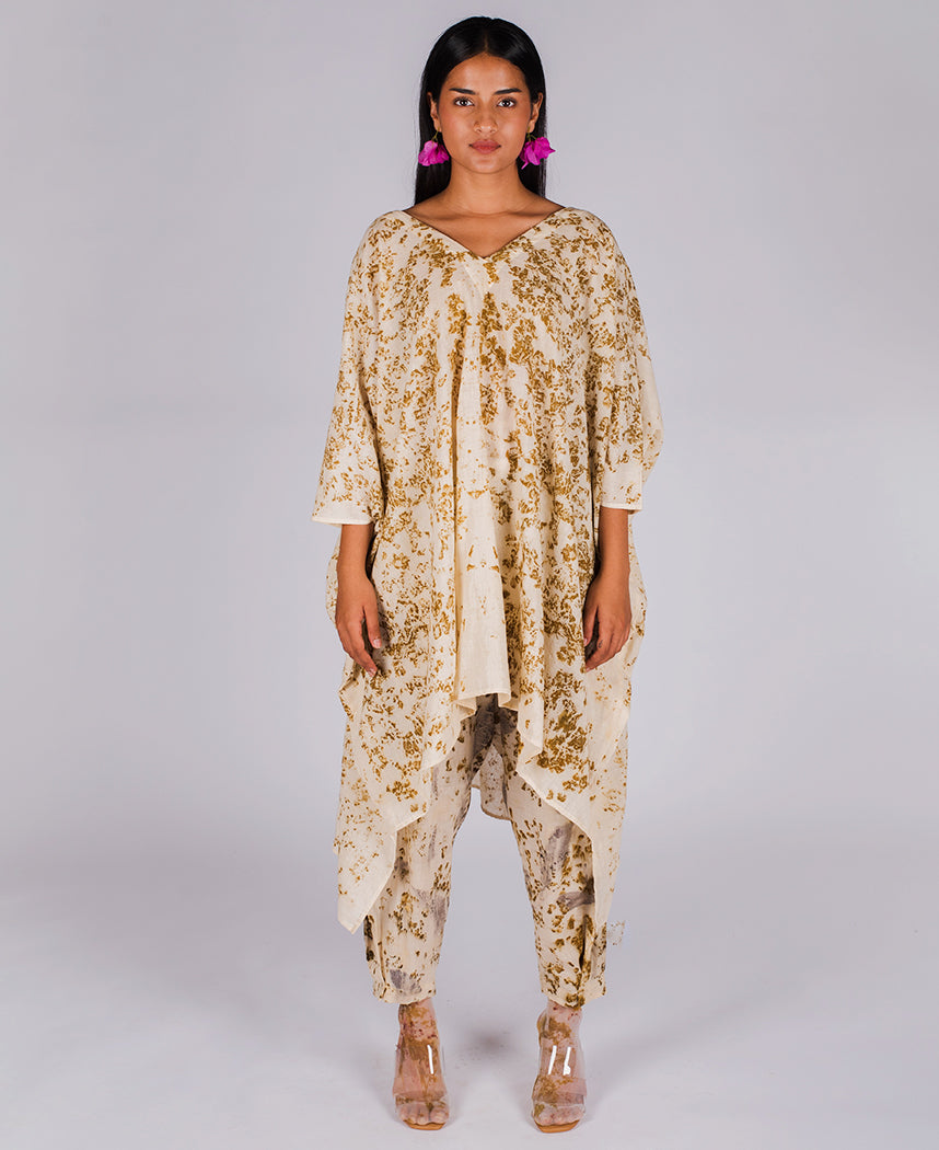 Saffron Kaftan Top