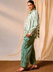 Sage Green Scarf Top