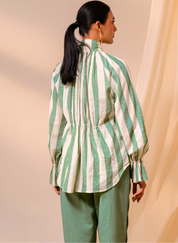 Sage Green Scarf Top