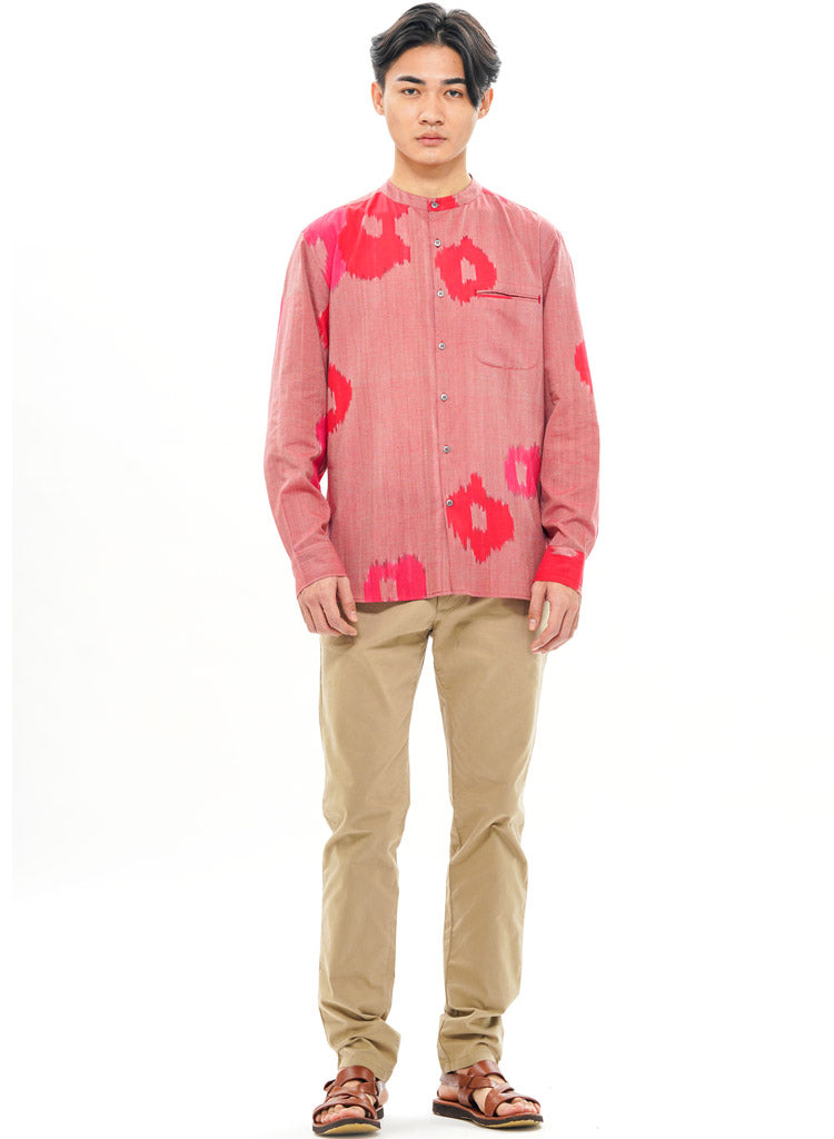 Sakura Band Collar Shirt