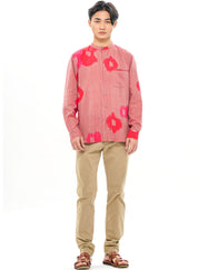 Sakura Band Collar Shirt