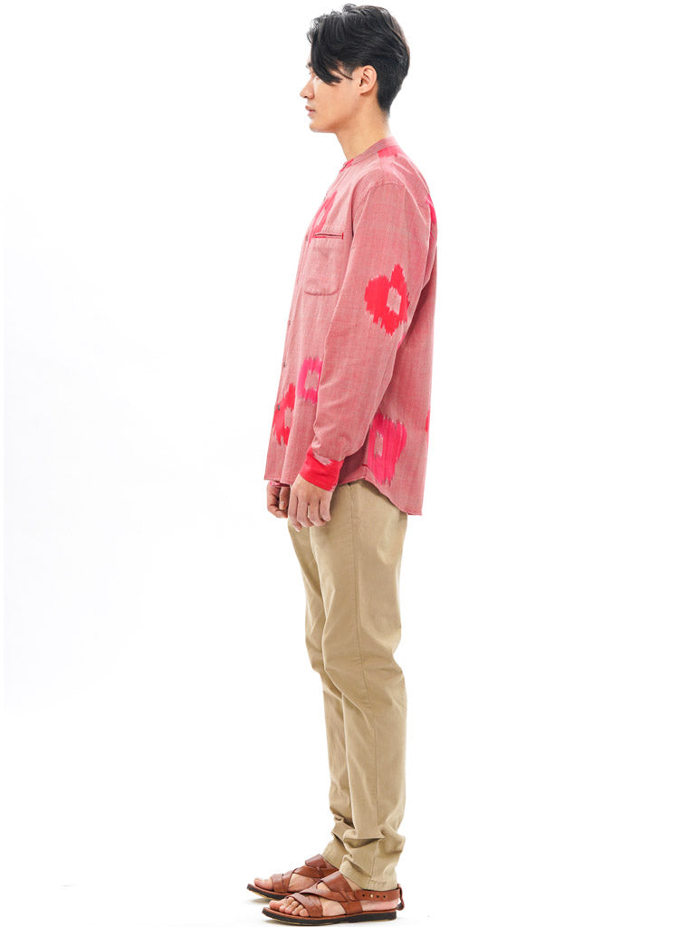 Sakura Band Collar Shirt