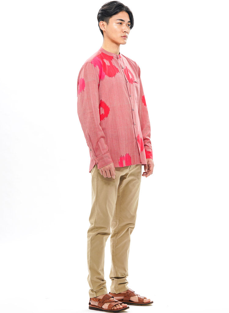 Sakura Band Collar Shirt