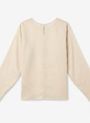 Sand Beige Sheer Top