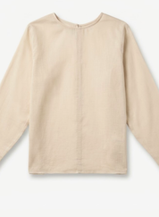 Sand Beige Sheer Top