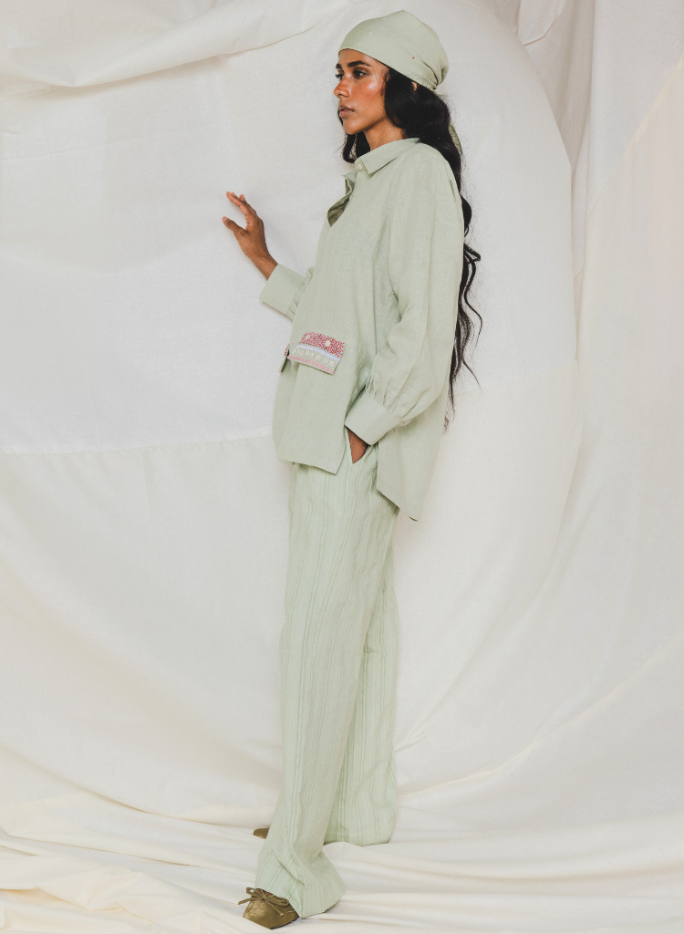 Sandra Pocket Embroidered Shirt