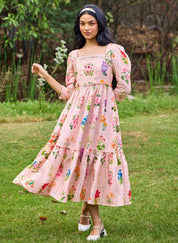 Sansa Square Neck Dress