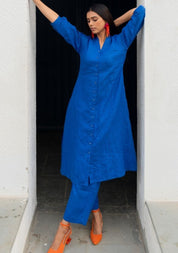 Sapphire Buttondown Kurta Set