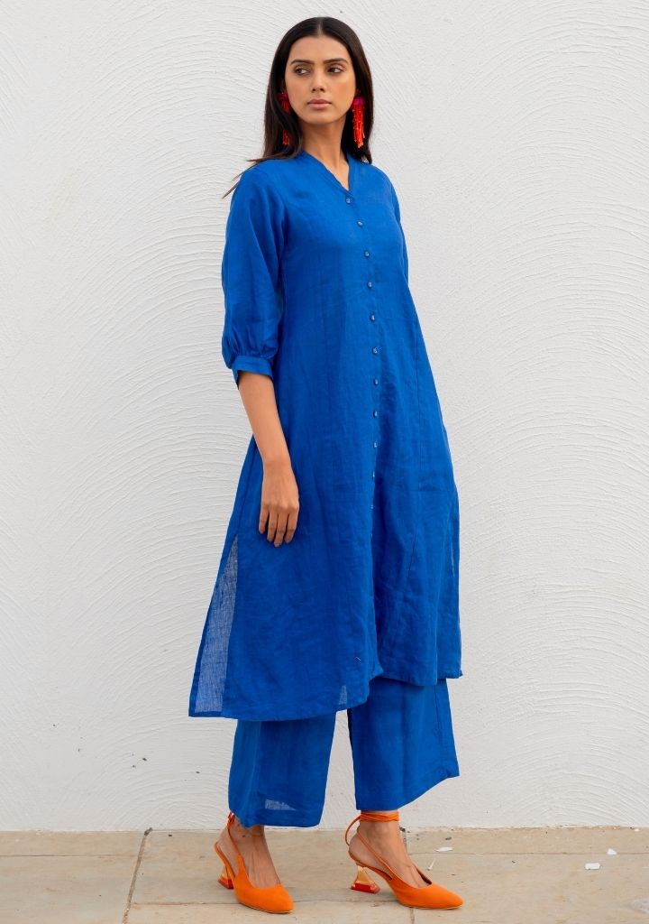 Sapphire Buttondown Kurta Set