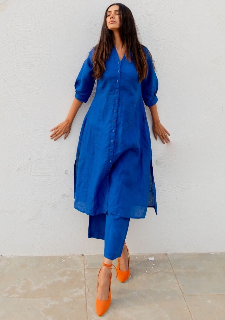 Sapphire Buttondown Kurta