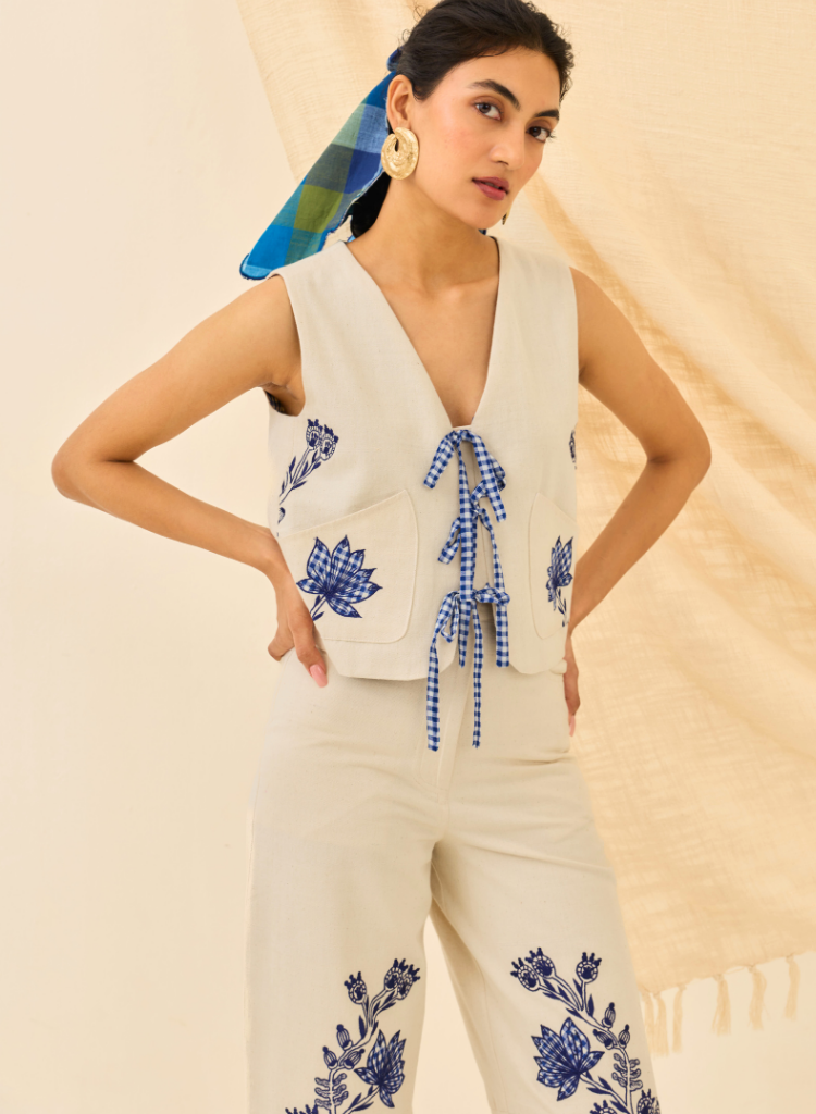 Saras Denim Waistcoat