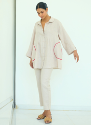 Sari Embroidered Shirt