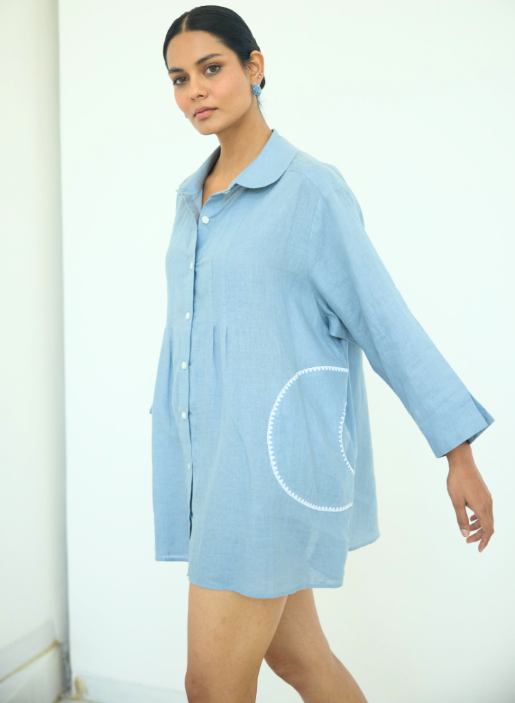 Sari Embroidered Shirt