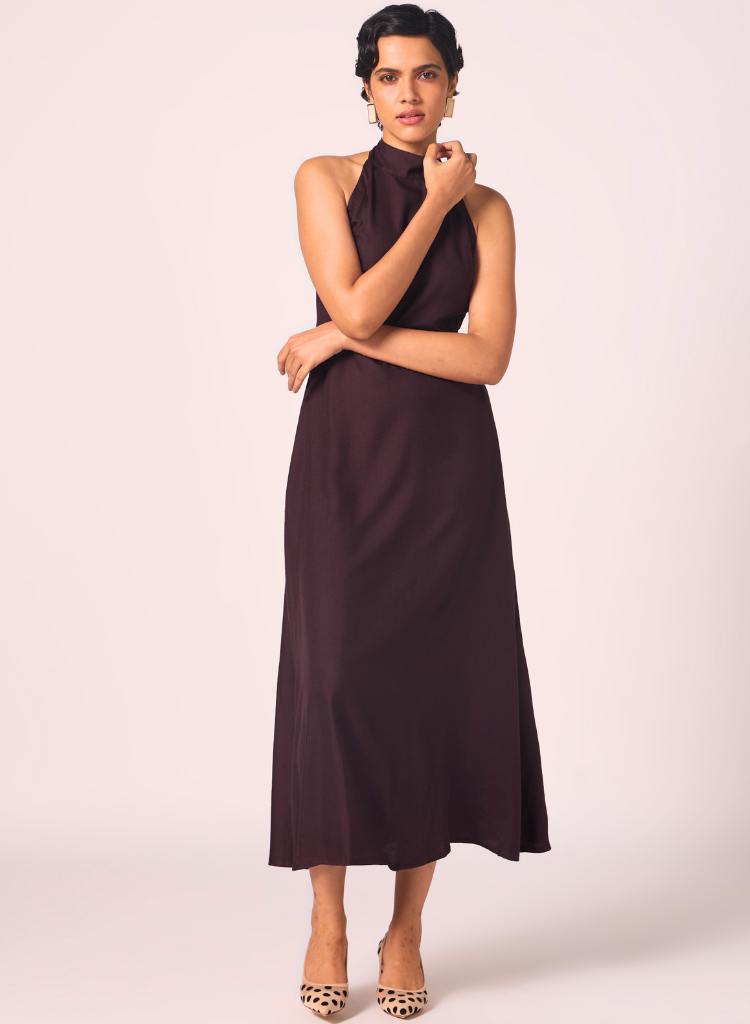 Saros Halter Dress