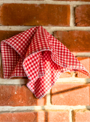 Checkered Embroidered Scarf Cirqlet