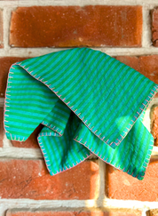 Striped Embroidered Scarf Cirqlet