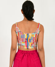 Scribble Linen Corset