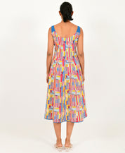 Scribble Linen Dress