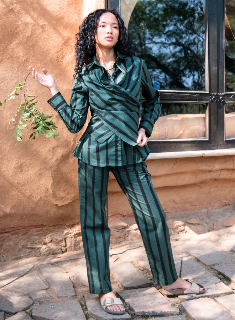 Seattle Wrap Stripe Shirt