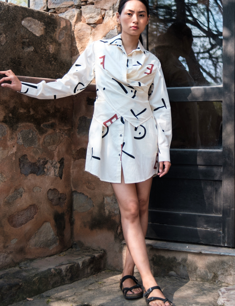 Seattle Line Shirt Dress