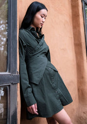 Seattle Wrap Shirt Dress