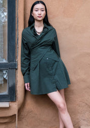 Seattle Wrap Shirt Dress