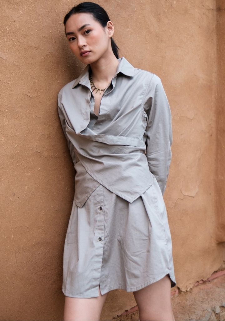 Seattle Wrap Shirt Dress