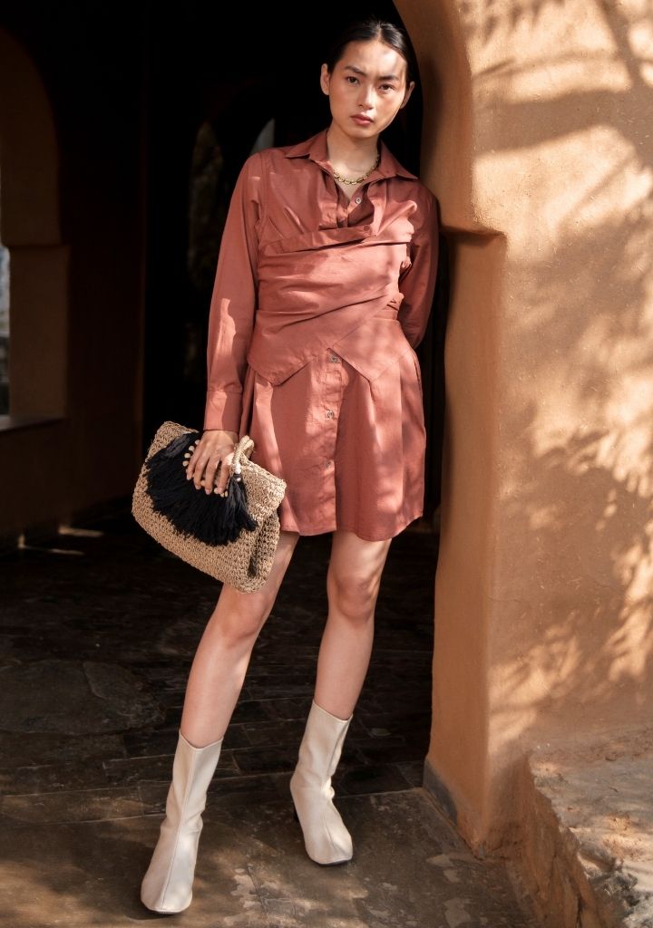 Seattle Wrap Shirt Dress