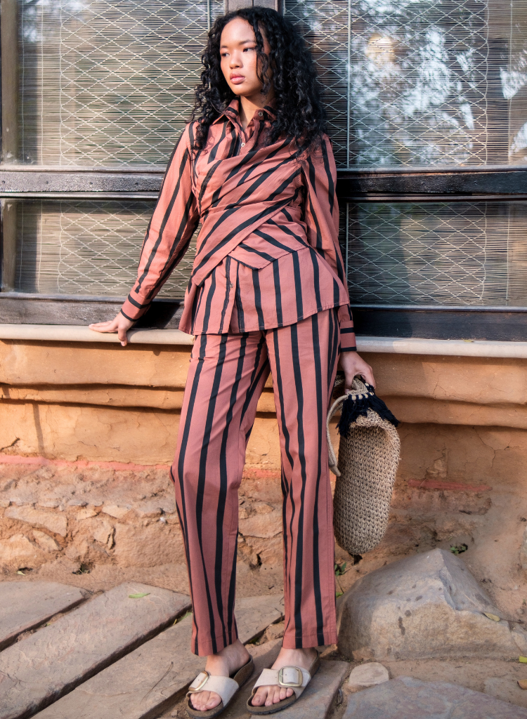 Seattle Wrap Stripe Shirt