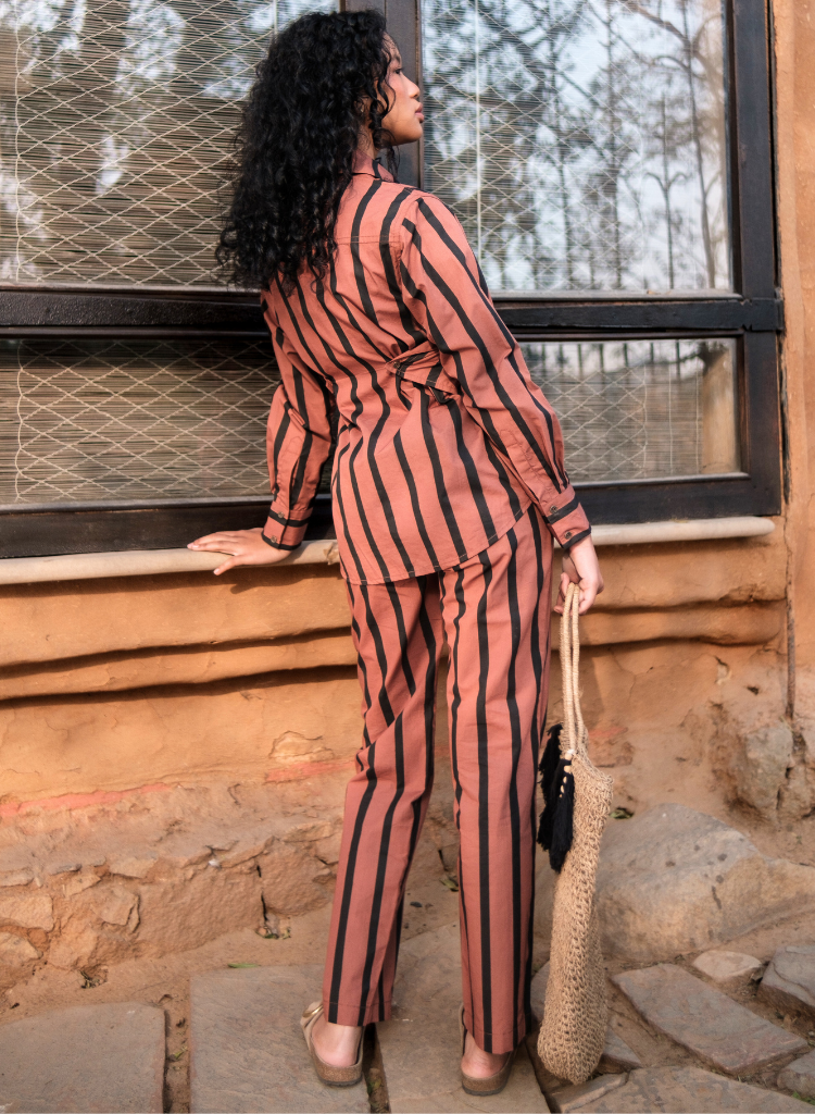 Seattle Wrap Stripe Shirt