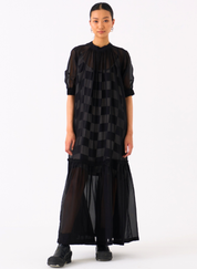 Sheer Bottom Frill Dress