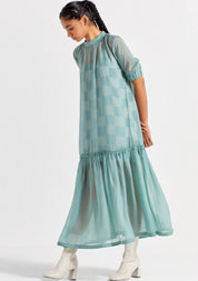 Sheer Bottom Frill Dress