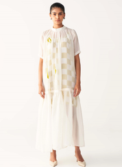 Sheer Bottom Frill Dress